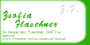 zsofia flaschner business card